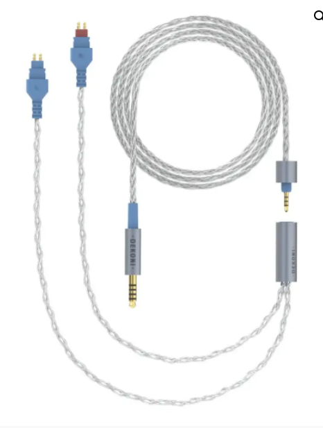 Presplit 4.4mm Balanced 64” Silver Braided Cable (#CBZ-HP-64-TW-4.4)